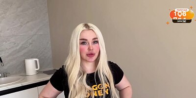 First Yoga with the Girl’s Mom, Then She Asks for a Hard Fuck with Creampie. Filled the MILF’s Pussy