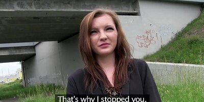 PublicAgent Her tight teen pussy almost too tight to fuck