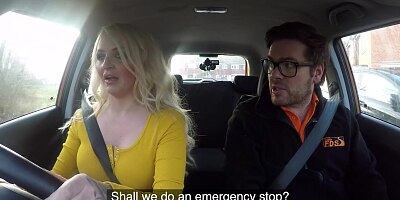 Fake Driving School Louise Lee Riding the Instructors Cock