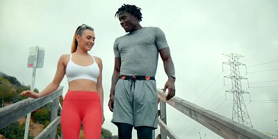 BLACKED Tight model doesn't have time for anything but BBC