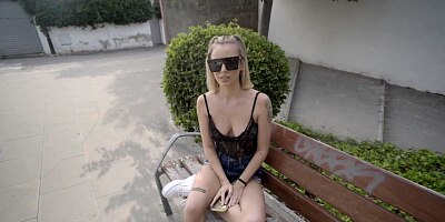 Public Agent Cute Spanish Blonde Lya Missy Fucked in the Forest