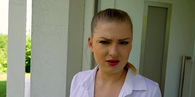 Stepsister Lucy Heart and her lesbo lover Alyssa Bounty offer their assholes