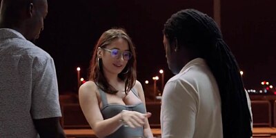 BLACKEDRAW Smokeshow Liya Silver Gets DPed by Two Huge BBCs