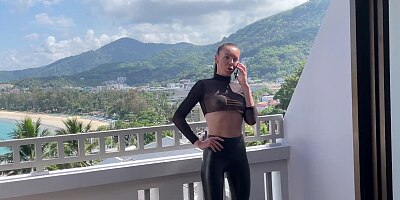 Ripped her leather leggings and tore her hard