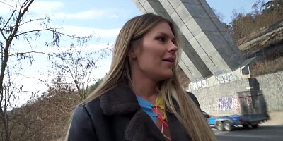 Public Agent Zlata Shine and her world class perfect boobs fucked by a stranger with a big dick