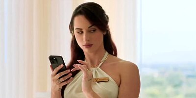 VIXEN Fiery Hot Co-Workers Ella Hughes And Audrey Reid Fuck 2 Guys Together In Hotel Room Group Sex