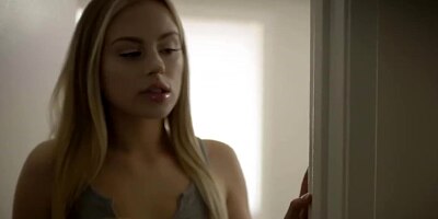 FAMILY SINNERS - Blonde Babe Seduces Her Stepdad In His Bed, Then Takes A Wild Pounding