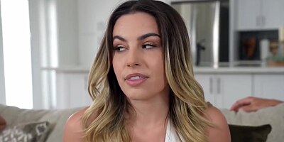 Threesome With Katie Kush & Chanel Camryn Sharing Stepbro's Dick & Swapping His Cum Loaded Creampie