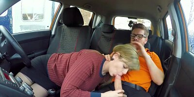 Having the Pleasure for 34F Tits and a Big Ass Bouncing on my Cock - Fake Driving School