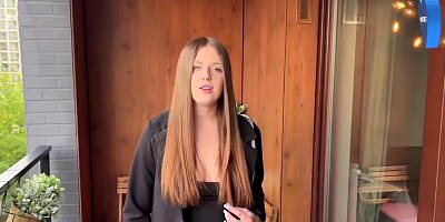 Young slutty realtor accepts payment with dicks, blowjobs and sex