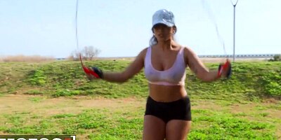 MOFOS - Amy Amor Warms Up Before Spreading Her Legs And Let Jordi ENP's Dick Pound Her Pussy