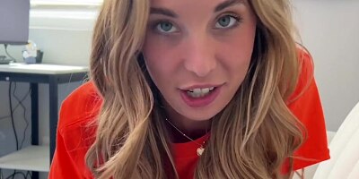 Blonde College Babe Gets Railed in between class