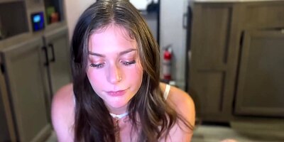 Innocent Brunette Drains my Balls