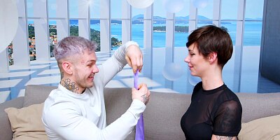 Our Friend Gives His Girlfriend An Anal Gangbang With 4 Cocks!