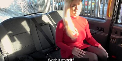 Fake Taxi Sasha Steele gets her tits out at the car wash