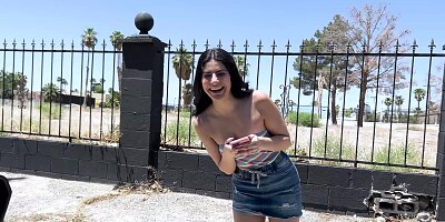 Exotic Latina Angel Gets Picked Up To Ride A Fat Cock