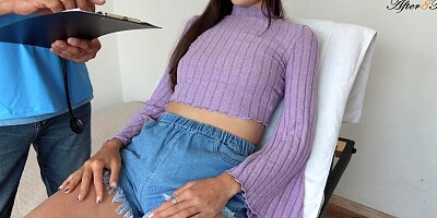 This doctor wants something from me while my husband is waiting outside