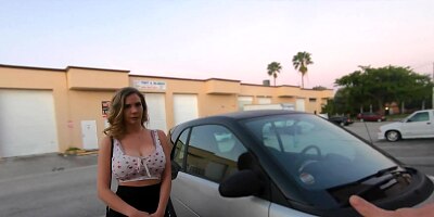 Roadside - Babe With Huge Tits Gets Fucked By The Mechanic