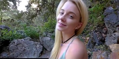 Cute Blonde Stepdaughter Riley Star Jumps On Stepdaddy's Cock And Rides Him Outdoors - DadCrush